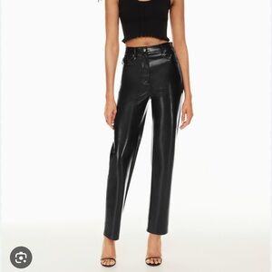 Aritzia Wilfred Melina Leather Pants